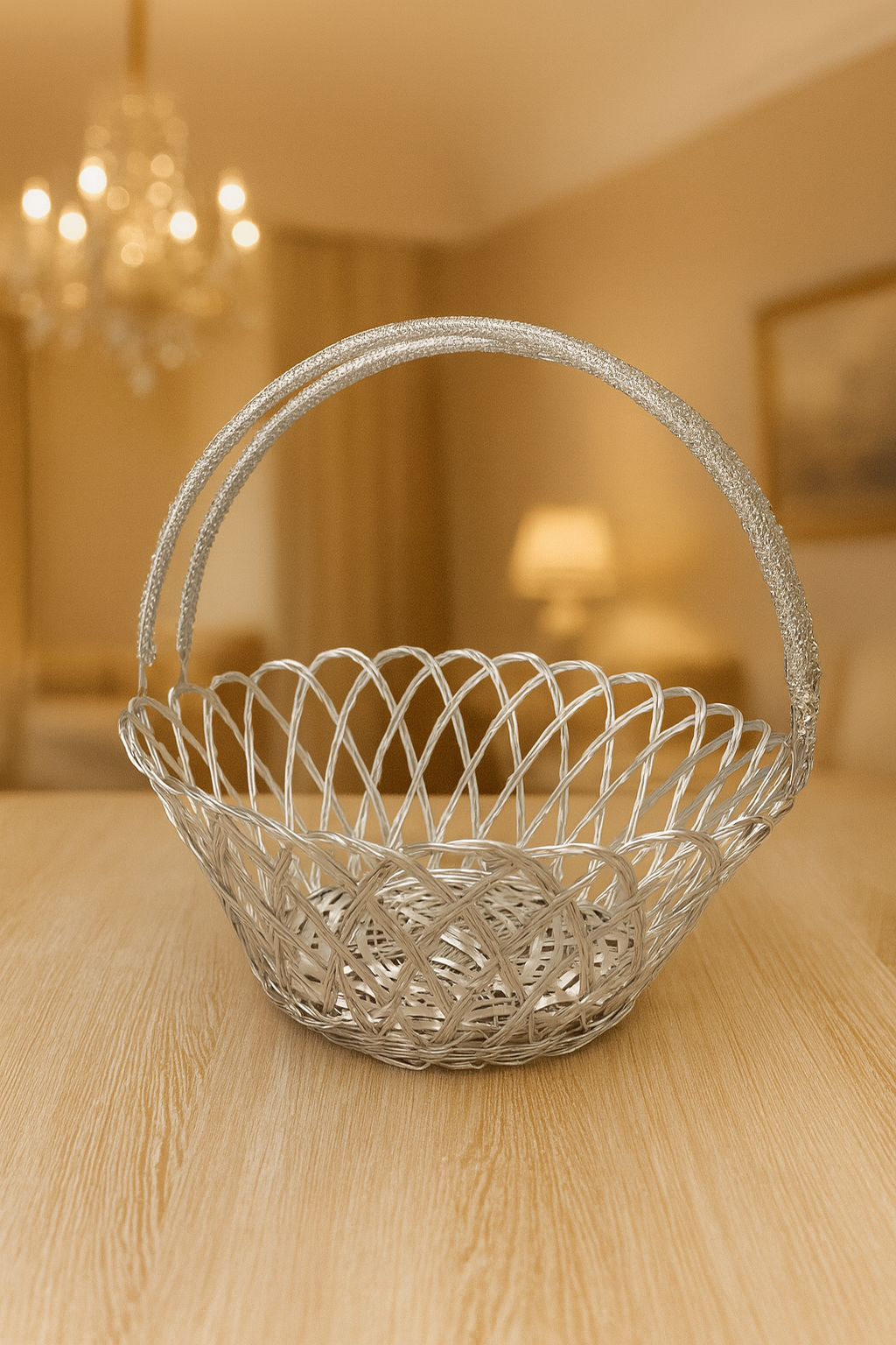 Premium Aluminium Decorative Basket – Multipurpose Gift & Storage