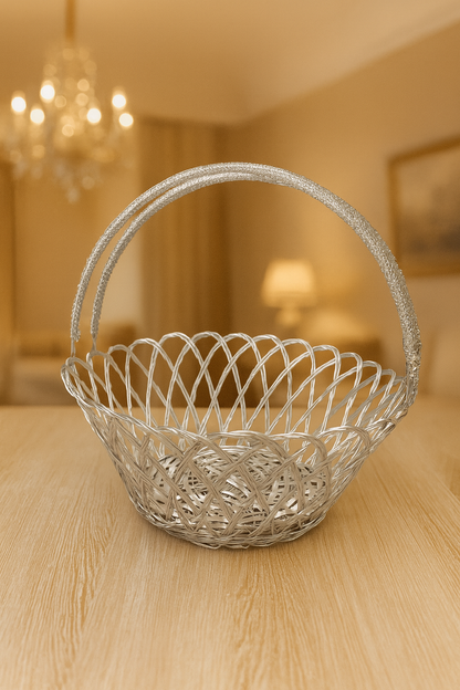 Premium Aluminium Decorative Basket – Multipurpose Gift & Storage
