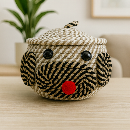 Eco-Friendly Multipurpose Woven Basket with Lid – Stylish Storage Solution